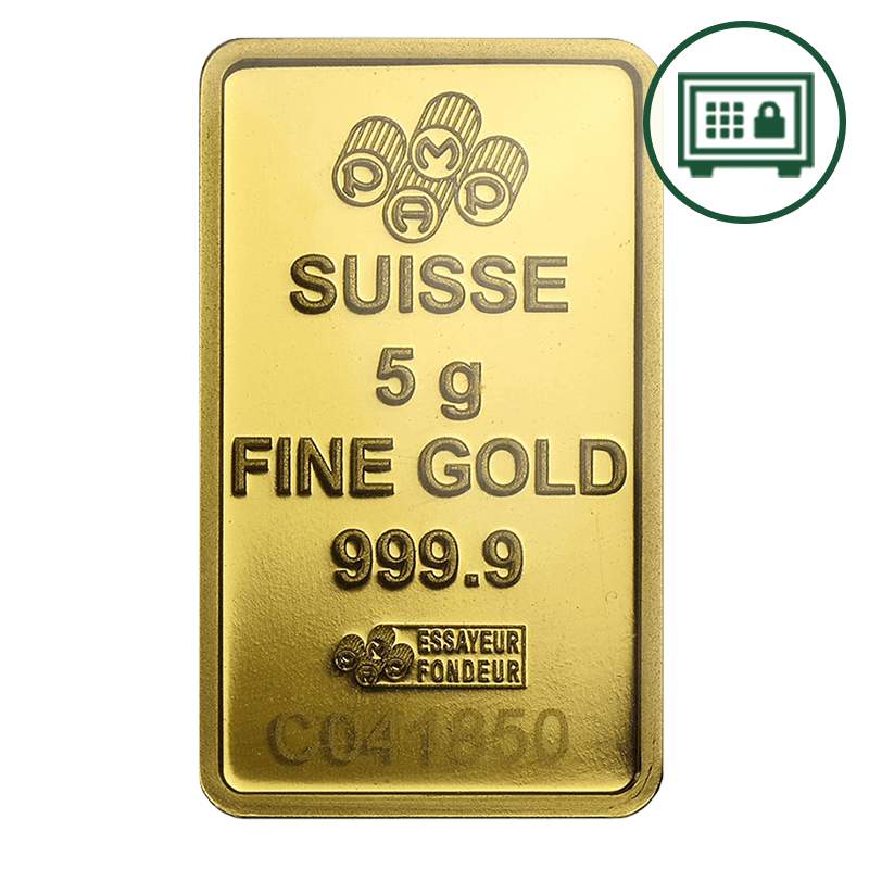 Image for 5 gram Gold Bar- PAMP Suisse Lady Fortuna (w/ Assay) - Secure Storage from TD Precious Metals